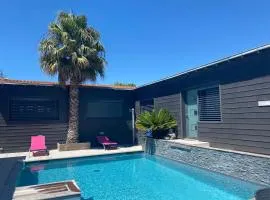 Maison 50m des plages 2 chambres 4 pers avec piscine chauffée privée