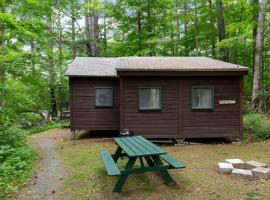 Luxury Camping Cabin with Fireplace near Hanover, New Hampshire，位于Lyme的酒店