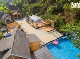 StayVista at Woodhouse Story with Pool, WiFi, AC