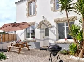 LocaLise - M5 - Maison de vacances sur le port de Lechiagat - terrasse entièrement close - Wifi inclus - Draps inclus - Animaux bienvenus