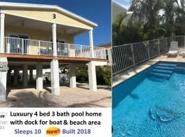 #3beautiful 4 Bed 3 Bath Pool Home W Free Dock
