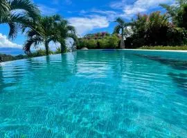 Villa Pamatai en toute intimité avec piscine et vue imprenable