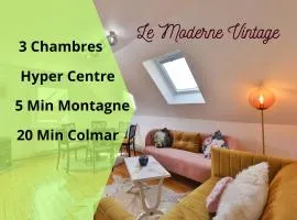 Le Moderne Vintage Hyper Centre,3 chambres, neuf au calme, 3 étoiles