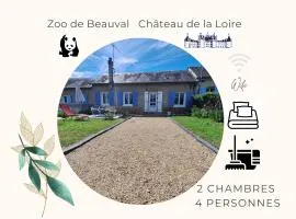 Gîte Au Gré du Canal ZOO Beauval 4 personnes parking
