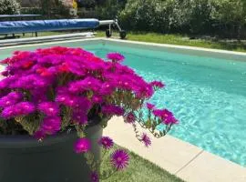 Gite climatisé avec piscine sur les hauteurs de Bollene