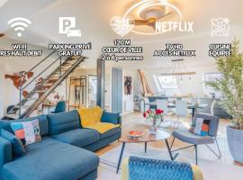 Elegant 120m2-Face cathedrale-6 pers-free Parking，位于亚眠的酒店