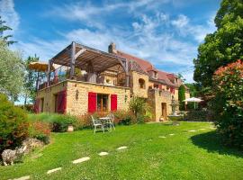 Gîte Les Pierres Blondes，位于Groléjac的酒店