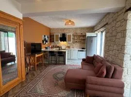 Çeşme'de Villa konforunda alaçatı taş ev tasarımlı sıfır eşyalı