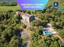 Gite en Cevennes, piscine, calme nature et panorama proche saint Guilhem le Désert