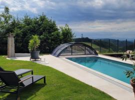 Apartment Haus Pflingsteck nahe Europa Park Rulantica，位于Freiamt的带泳池的酒店