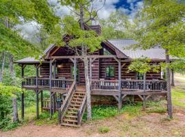 3 Suite Peaceful Blue Ridge Cabin，位于米纳勒尔布拉夫的酒店