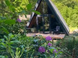 A-huis in het bos van Drenthe