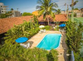 Pousada Ocean Blue com Quadra de Beach Tenis，位于里约达欧特拉斯Areias Negras Beach附近的酒店