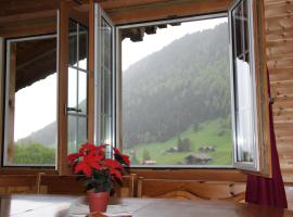The Saxeten alps，位于Arni Alp的木屋