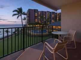 KBM Resorts FREE CAR Kaanapali Shores KS-260 Full Ocean View beach kid amenities，位于卡纳帕利的酒店