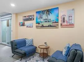 Loft with a king size bed in the historic center