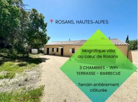 LA Conciergerie 05 Villa Kylsha Rosans WiFi Terrasse Confort，位于Rosans的酒店
