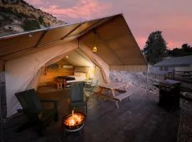 Glamping Tent #6 with AC Heat AC and Private Bath