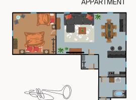 Trompeten-, Posaunen- & Tuba-Appartment in Stolpen，位于施托尔彭的酒店