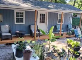 Tiny home barn style in backyard with Animals