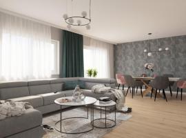 Casă modernă și spațioasă TV cu ecran plat mare & 2 dormitoare & 2 băi & birou & Parcare & liniște deplină，位于蒂米什瓦拉的酒店