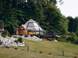 Osada Poli Koniaków - Panoramiczny Domek nr 5 z Prywatną Balią i Hydromasażem
