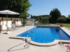 La Grange farmhouse room with private pool