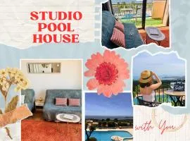 STUDIO POOL HOUSE 2 ETOILES VUE MER PANORAMIQUE AMAZING SEA VIEW WIFI LINGE LINEN INCLUS AIRCONDITIOn