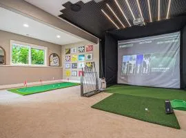 Luxury Stay with Golf Simulator and 3 King Bedrooms