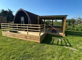 Dolafon Luxury Glamping Pod 2 With Hot Tub