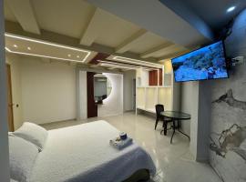 Hotel Colonial Bapa La Jagua，位于La Jagua de Ibirico的带热水浴缸的酒店