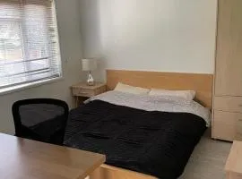 Comfy garden view bedroom