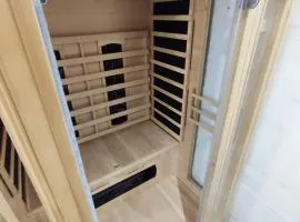 Cosy avec spa et sauna et jardin