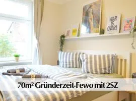 Ihr Rückzugsort in Erfurt - Großzügiges Altbau-Apartment mit 2SZ, Kingsize Betten, Nobilia Küche, 55 Zoll Smart-TV, 250Mbts WiFi, kostenloses Parken - Nur wenige Minuten vom Zentrum und Nordstrand entfernt - Kostenloser Waschraum im Gebäude