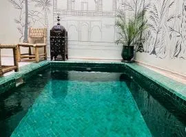Riad Émeraude Privé 3 chambres avec piscine Médina Marrakech