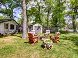 Near Golf and Pelican Lake Log Cabin with Deck!
