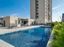 Estadia completa com piscina e academia a 400m da Praia da Armação - SKL