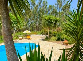 Wellbeing guesthouse Casa &eacute; Connosco，位于Alvai&aacute;zere的带泳池的酒店