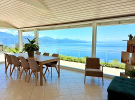 Premium Villa with Jacuzzi & Panoramic Lake View Lavaux，位于格兰瓦克斯的酒店