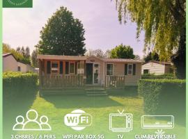 Location de Mobilhomes 3 Chambres, camping 3 étoiles，位于Ivry-la-Bataille的酒店