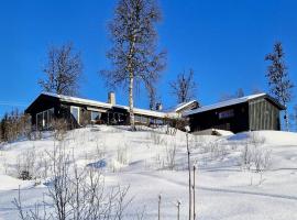 Large Secluded Cabin With Spa And View In Valdres，位于法格内斯的酒店