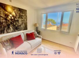 Comfortable 1-Bedroom Apartment Near Monaco，位于罗克布吕讷-卡普马丹的乡村别墅
