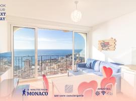Amazing Sea View T2- Near Monaco，位于博索莱伊的酒店