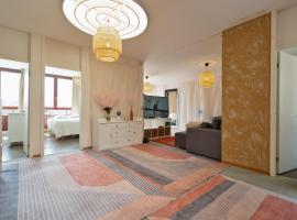 Penthouse Rooftop Loft, 190sq, Panorama Terrace, 1min to Main Station- 5min to City，位于巴塞尔的酒店