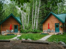 小溪对面小屋旅馆，位于克利尔沃特的山林小屋