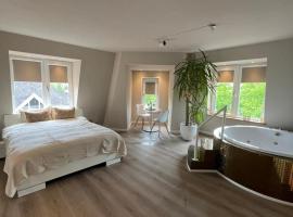 Luxury Private Spa with golden bath, cinema and sauna，位于博德赫拉芬的酒店