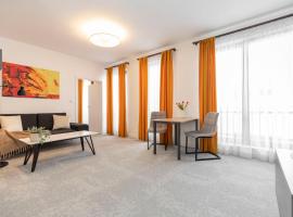 ALURE RESIDENCES 12 & 24h self check-in & private parking next to the apartment building included, CITY CENTER right on SNP Square in a quiet passage, new building, best deal in town，位于班斯卡-比斯特里察的酒店