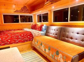 Serene Blue Ridge Mountain Stay in Luxe Tiny Home，位于Nellysford的酒店