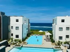 Eastern blue apartment seafront