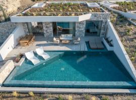 Akres Luxury Sea View Villas，位于帕萨里迪的带泳池的酒店